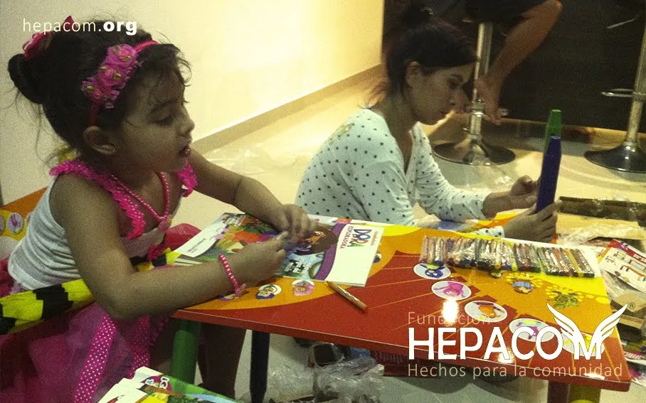 Children and community supported by the Hepacom Foundation
