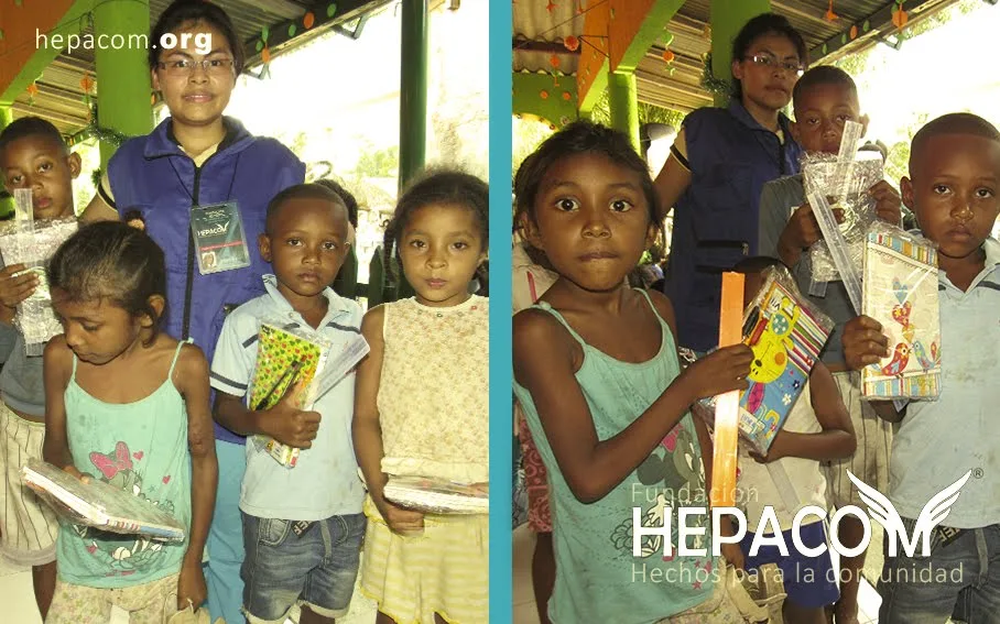 Children and community supported by the Hepacom Foundation