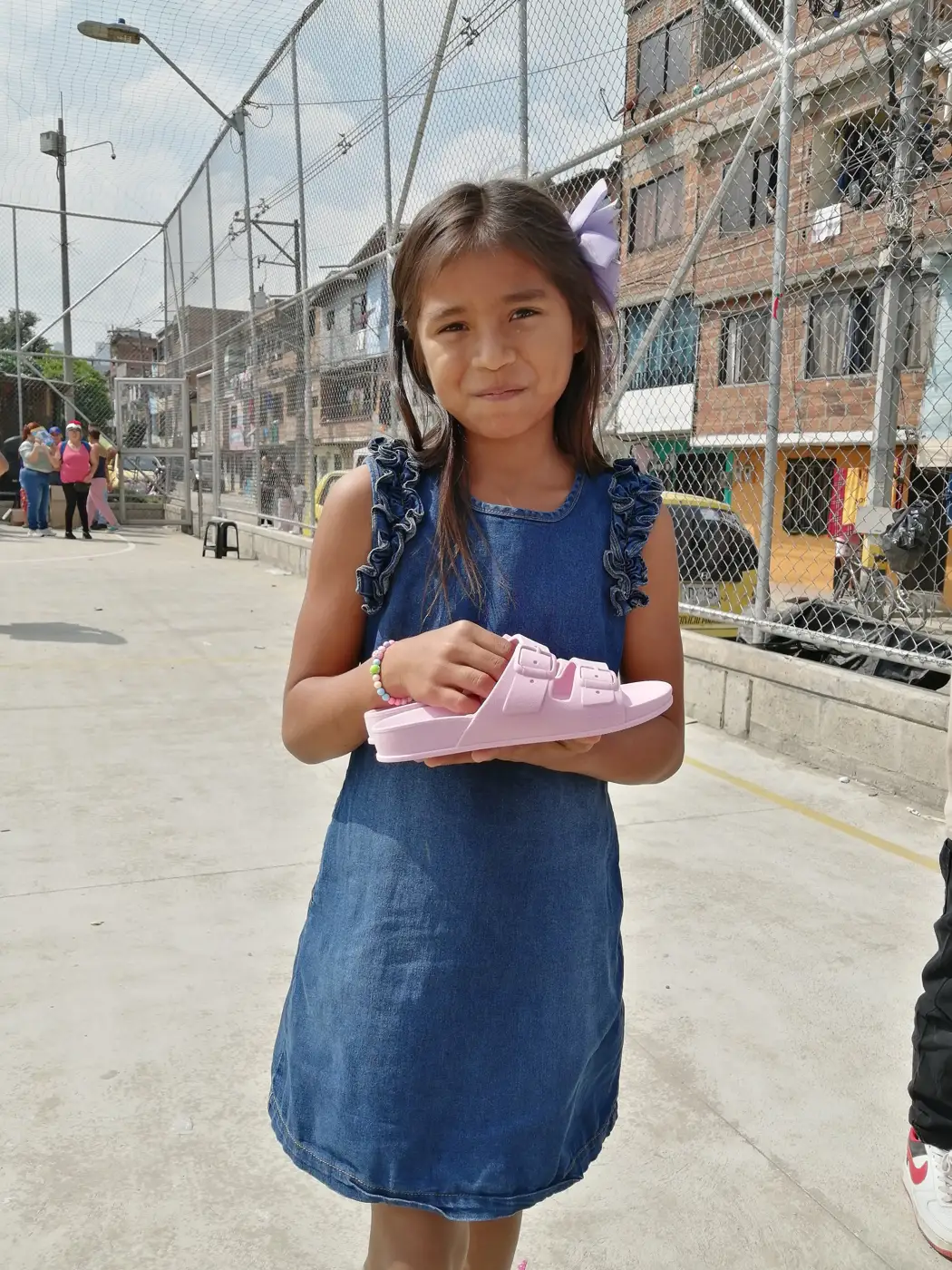Delivery of donations and food baskets to families by Hepacom